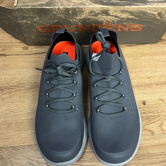 Grundens SeaKnit Boat Shoe Sneaker Anchor dark Gray - Picture 4 of 12